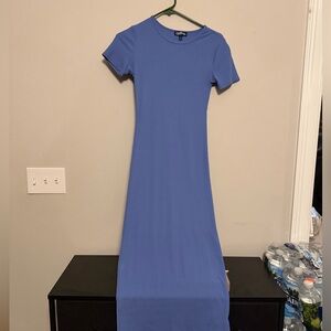 blue midi dress